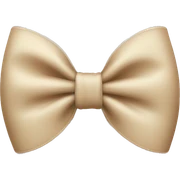 Beige bow sticker