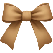 Light Brown bow  sticker