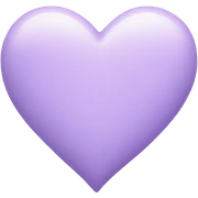 pastel purple heart sticker
