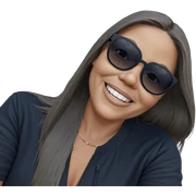 smiling girl in sunglasses sticker