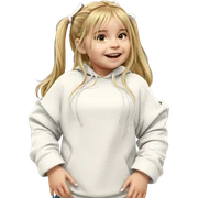 blonde twintails solo style sticker