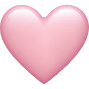 Light pink heart sticker