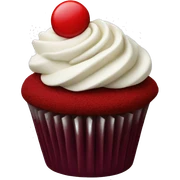 red velvet cupcake sticker