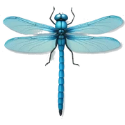 blue dragonfly sticker