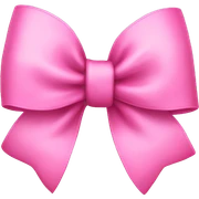 pink bow sticker