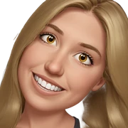 smiling girl with long hair sticker