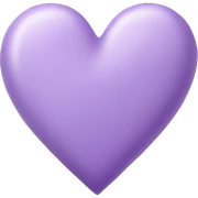 Lilac heart sticker