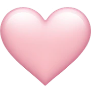 Light pink heart sticker