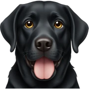 Black Labrador sticker