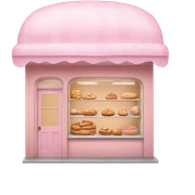 Pastel pink bakery  sticker