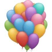 balloons the letter y sticker