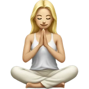 Women Photographer blond  meditating  sticker