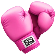 Pink boxing gloves sticker