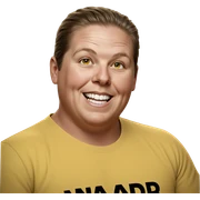 smiling boy in yellow shirt sticker