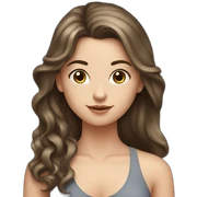 White girl brunette hair doing yoga sticker