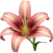 Lily flower sticker