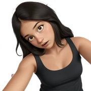 realistic portrait of girl sticker