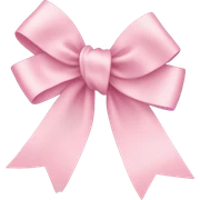 light pink ribbon bow sticker