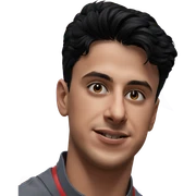 smiling boy with black hair sticker
