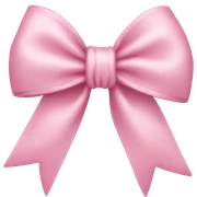 light pink bow  sticker