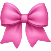Pink flowy bow sticker