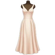 Elegant dress sticker