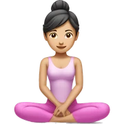Pilates princess Asian girl  sticker