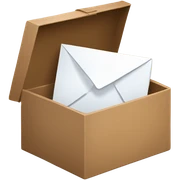 Open mail brown box with text on it “blog lab by @pavytskaa” sticker