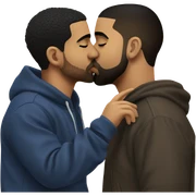 Drake kissing drake  sticker