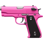 Pink gun  sticker