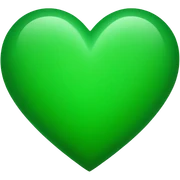 green heart sticker