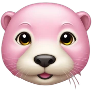 a light pink otter sticker