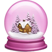 pink snowglobe sticker