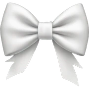 White bow sticker