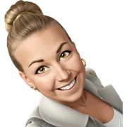 smiling girl with earrings sticker