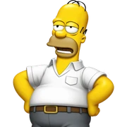 homer simpson sticker