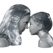 dreamy water reflections sticker