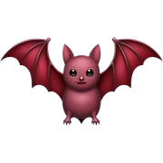 bat maroon sticker