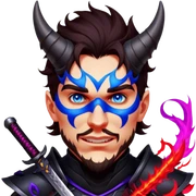 Demon-Horned Warrior sticker