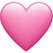 Pink heart sticker