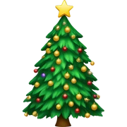 Christmas tree sticker