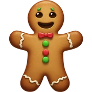 gingerbread man sticker