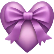 Heart with bow sticker