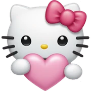 Hello kitty heart  sticker