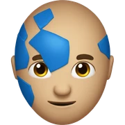 blue ball sticker