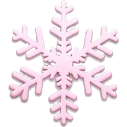 pastel pink snowflake  sticker