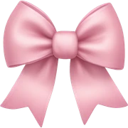 Light pink bow sticker