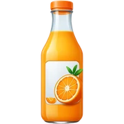 Orange juice bottle  sticker