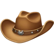 Cowboy hat sticker