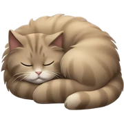 Cat sleeping sticker